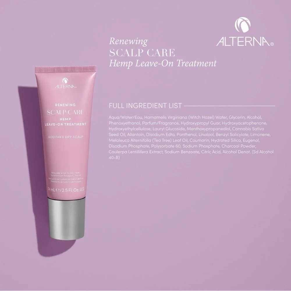🪮 Alterna Renewing Scalp Care Hemp Leave-On Treatment 2.5 oz / 74 mL) 🎀